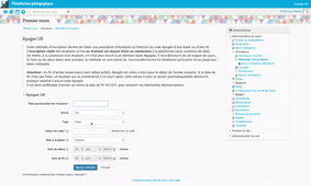 MOODLE - Inscription par code Apogée