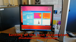 NDT IR thermography - Implementation on composite plate (Relaxation method) video2