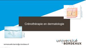 Crénothérapie en dermatologie