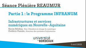 Le programme INFRANUM
