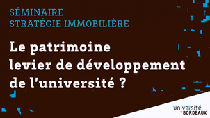 Le patrimoine : levier de développement de l'université / Ouverture