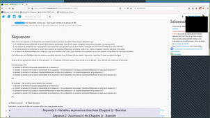 Présentation du fonctionnement de l'UE Informatique