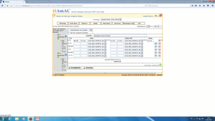 Saisie des horaires sur l'application HAMAC V2