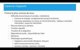 Dénutrition mécanismes