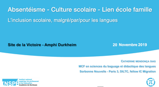 L’inclusion scolaire, malgré/par/pour les langues