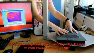 NDT IR thermography - Implementation of direct method (video2)