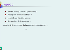 TSM / Paramètres - Timbre