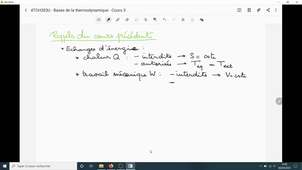 Thermo L2 Chimie - Cours3 - Video1