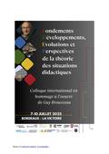 L’INFLUENCE DE L’ŒUVRE DE GUY BROUSSEAU EN AMÉRIQUE LATINE (Thème4 Table ronde)