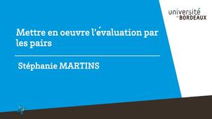 Mettre en oeuvre l'évaluation par les pairs