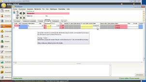 verification dates achat et impression commande fournisseur