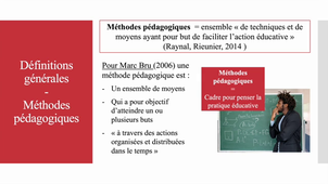 Les méthodes pédagogiques