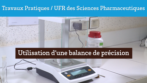 UE SAN TP / Utilisation d'une balance de précision