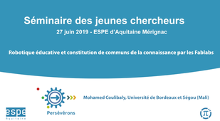 Robotique éducative et constitution de communs de la connaissance par les FabLabs.