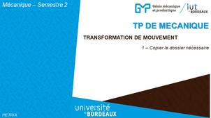 TP de Mécanique - Copier le dossier