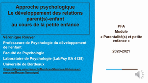 PFA - Introduction Approche psychologique