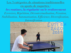 CM AC OPTION RAQUETTES STAPS « Le modèle décisionnel de D.Bouthier et la construction de Situations en TT »