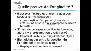 L’originalité des œuvres logicielles créées par composition de briques préexistantes