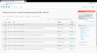 CFA Émargement en ligne Gestionnaire