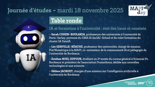 MAPIDAY Table Ronde : IA et formation à l’université : états des lieux et constats