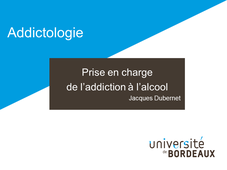 Addictologie / Prise en charge de l'addiction à l'alcool