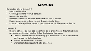 Mesures de protection juridique