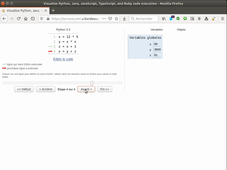 Écrire son premier programme dans Python Tutor