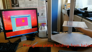 NDT IR thermography - Implementation on plexiglass plate