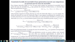 3.2.7.2 Construire la table de mortalité d'une génération - Le calcul des quotients en passant par les taux de mortalité