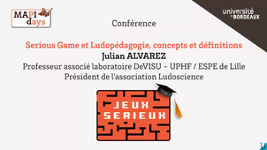 Serious Game et Ludopédagogie : concepts et définitions (par Julian Alvarez)