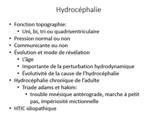 Sémiologie hypertension intracranienne
