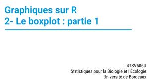 Archivé 2025-10-02 Graphiques sur R. Partie 2. Le boxplot, première partie