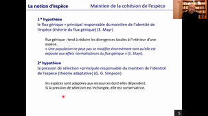 Les modalités de la spéciation