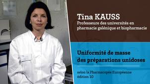 STEP Pratik'Biophar - Video 2 - Uniformité de masse des préparations unidoses
