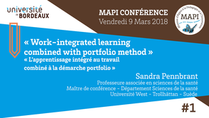 Work-integrated learning combined with portfolio method - Sandra Pennbrant