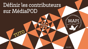 Définir les contributeurs dans une vidéo MédiaPod