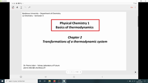 Thermo L2 Chimie - Cours3 - Video2