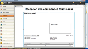 reception commandes fournisseurs