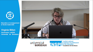 Journées d'étude Education et enseignement à la maternelle - Virginie Billon