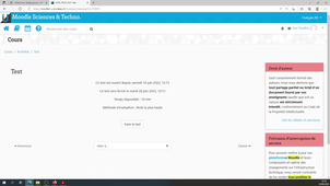 Présentation de l'activité Test dans Moodle - Tutothèque étudiants