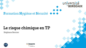 Hygiène et Sécurité / Le risque chimique en TP