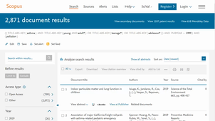 Scopus Organiser une veille