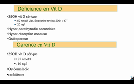 Vitamine D Ostéomalacie