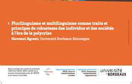 #5 - Plurilinguisme et multilinguisme comme traits et principes de robustesse des individus et des sociétés à l'ère de la polycrise - Giovanni Agresti