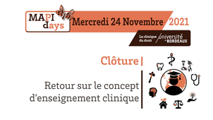 Mapi day - L'enseignement clinique - Clôture