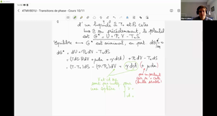 Transitions de phase M1 - Cours 10 et 11