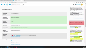 Consulter la correction de son devoir dans l'activité Devoir de Moodle - Tutothèque étudiants
