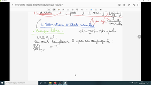 Thermo L2 Chimie - Cours7 - Video7