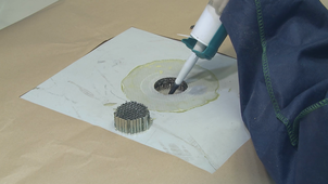 Mise en place adhésif pour NIDA_VA