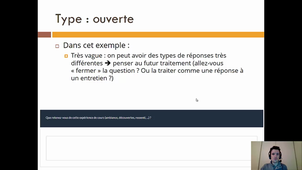 Mémoire M2 - Etudes quantitatives - Types de questions